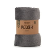 EcoThread™ Plush Heathered Soft Oversized Throw Blanket, Gray