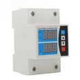 thumbnail image 1 of Over Under Voltage Protective Device, Flame Retardant PC 63A Over Under Voltage Protector Din Rail 240V~300V Self Resetting  For Home, 1 of 8