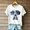 White, variant on Qulqfy Women's Puppy Shirts Cute Dog Print Cartoon Black Shirts Graphic Women Short Sleeve Tops L
