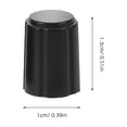 thumbnail image 2 of QIFULL 10Pcs Black Plastic Knobs for Electric Guitar Volume Control Potentiometer Caps with Easy Grip, 2 of 8