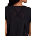 thumbnail image 4 of RBX Active Women's Quick Dry Short Sleeve Workout Top with Mesh Panels, 4 of 5