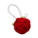 thumbnail image 5 of Llavero con forma de rosa, adorno para llavero, regalo para hija, llavero para bolso colgante Rojo, 5 of 9