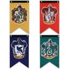 Harry Potter Hogwarts House Wall Banners, Ultra Premium Double Layered Indoor Outdoor Party Flag - Gryffindor, Slytherin, Hufflepuff, Ravenclaw 4pc Set Collection 50''X30''