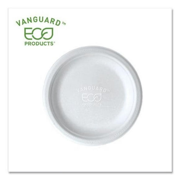 EPP016NFA Eco-Produits 6 in. Plaque de Canne à Sucre&44; Blanc