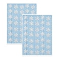 thumbnail image 2 of Tyidzon 2 Pcs Christmas Snowflake Hand Towels, 15.7 x 23.6 in Towels for Kitchen and Bathroom, Blue, 2 of 6