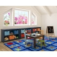 thumbnail image 5 of Joy Carpets Alphabet Blues 7'8" x 10'9" Area Rug In Color Multi, 5 of 7