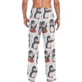 thumbnail image 2 of GZHJMY Penguin Pajama Pants for Men, Lounge Pants Lightweight Men Pajama Bottoms with Drawstring Pockets, Christmas New Year Birthday Gifts, Large, 2 of 6