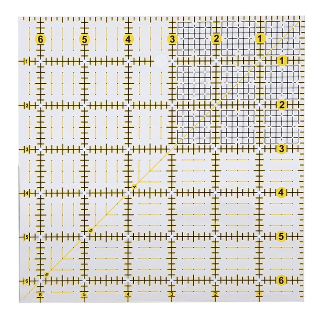 Quilting Carré Règle Main Artisanat Patchwork Outil de Couture Plastique Affichage Règles 16 X 16cm