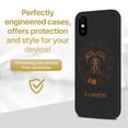 thumbnail image 2 of Case Yard Wooden Case for iPhone-XS-Max Soft TPU Silicone cover Slim Fit Shockproof Wood Protective Phone Cover for Girls Boys Men and Women Supports Wireless Charging Gemini Sign Design, 2 of 7