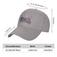 thumbnail image 3 of Lacrosse Usa American Flag Sandwich Cap Unisex Adjustable Adult Baseball Caps Casquette Hats Flat Cap, 3 of 7