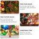 thumbnail image 4 of Estrella roja para árbol de Navidad, adorno para la copa del árbol, estrella de 7 puntas con purpurina, decoración para la mesa de Navidad, para fiestas navideñas, invierno, hogar, 4 of 4