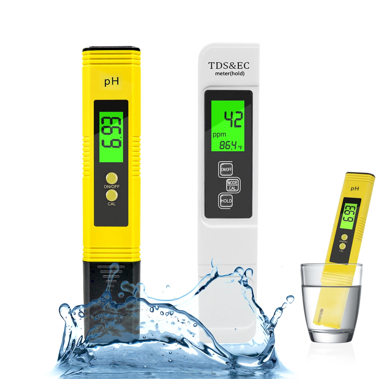 3 in1 TDS+EC+Digital PH Meter Water Quality Test Meter for Household Drinking