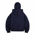 thumbnail image 3 of Ailaofu Women's Balaclava Hoodie Half Zipper Double Hooded Sweatshirt Wind Resistant Athletic Coat Jacket Winter Clothes, 3 of 6