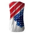 thumbnail image 6 of Pitauce Womens 4th of July Patriotic Tank Tops American Flag Button V-Neck Sleeveless T-Shirt Summer Casual Tanks, 6 of 6