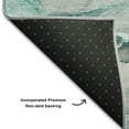 thumbnail image 3 of Addison Rugs Mayfield Washable Transitional Watercolors Teal Rectangle Rug, 5' x 7'6", 3 of 6