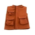 thumbnail image 1 of 1/12 Scale Figure Doll Clothes Miniature Vest for 6 inch Action Figures Body Orange, 1 of 8