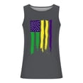 thumbnail image 3 of lcziwo Mardi Gras Flag Tank Tops for Men Big and Tall Workout Gym Shirts 2025 Summer Casual Sleeveless T-Shirt Vacation Beach Outfits Dark Gray XXXL, 3 of 4