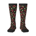 thumbnail image 2 of Lsque Sweet Red Cherry Printed Crew Socks Men's Women's LightWeight Thin Casual Calf Socks ,Knee High Socks,Cotton Socks, 2 of 9