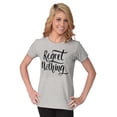 thumbnail image 3 of Cool Motivational Regret Nothing Womens Fitted Plus Size Graphic Tee Brisco Brands 2X, 3 of 5