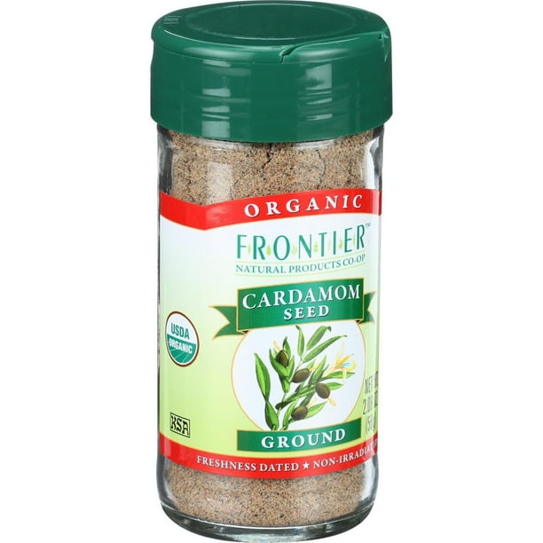 Frontier Herb Cardamom Seed Organic Ground Decorticated No Pods