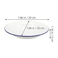 thumbnail image 2 of PTOOTP 4Pcs Cake Plate Enamel Material For Families 20X20X3Cm, 2 of 8