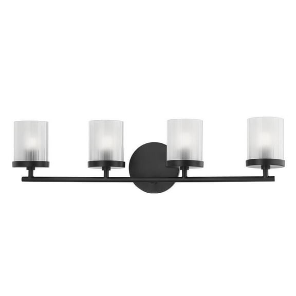 4 Light Vanity Light in Thoughtful Simplicity Style-6.5 inches Tall and 24.5 inches Wide Bailey Street Home 735-Bel-4623936