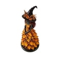 thumbnail image 7 of Resin Floral Witch Figurine, 7.1 inch Nature-Inspired Fall Halloween Statue for Tabletop, Mantel, Shelf, Entryway, Party Display and Seasonal Home Decoration, D, 7 of 7