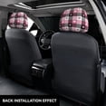 thumbnail image 3 of Kdxio Heart Plaid Pattern Print 2 Piece Car Head Rest Covers Set Auto Front/Rear Seats Headrest Cover Universal Fit Most Cars,Sedan, SUV, 3 of 9