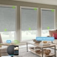 thumbnail image 2 of Yoolax Motorized Roller Shade Blackout Automatic Window Blind(Light Grey,65"W x 72"H), 2 of 6