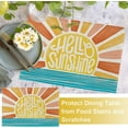 thumbnail image 5 of Hello Sunshine Sun Spring Summer Placemats Set of 4, Boho Sunset Over Sea Dining Table Place Mats, Seasonal Kitchen Decor Home Decoration 12 x 18 Inch, 5 of 6