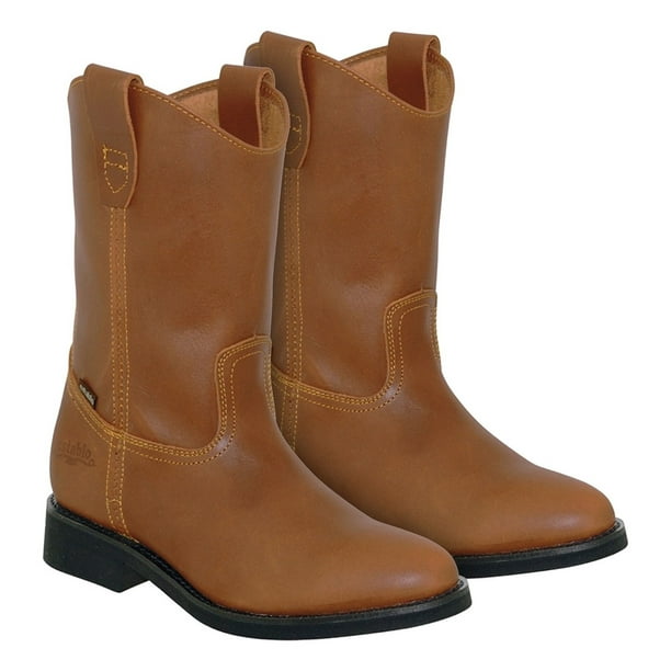 Bota De Trabajo Establo 512 De Piel Con Tacón Caballero Color Miel