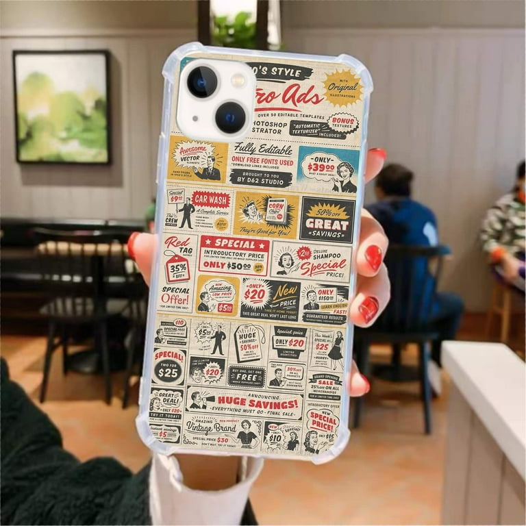 iPhone・スマホケース Society6 Pale blue retro beach by Andrea Caroline Coastal Phone Case Beach iPhone 14 Case Summer Phone Case