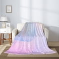thumbnail image 2 of Sikiie Rainbow Cozy Flannel Fleece Throw Blanket: Lightweight & Thick for All Seasons - Perfect for Women, Men, & Kids"40"x30", 2 of 6