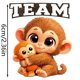 thumbnail image 4 of Pegatinas decorativas Punch Monkey, removibles, reposicionables, despega y pega, para manualidades, álbumes de recortes, decoración del hogar y la habitación infantil, 4 of 5