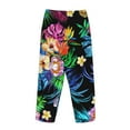 thumbnail image 3 of Lsque Colorful Flowers Print Women's Pajama Pants, Lounge Pant - Comfortable Home Wear,Elastic Waistband, Stylish Design-XX-Large, 3 of 9