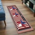 thumbnail image 4 of Independence Day 2'x6' Runner Rug, U.S Flag Stars Red White Striped Washable Non-Slip Area Rugs for Hallway Kitchen Floor Bedroom Entryway, StainResistant Laundry Carpet Decoration Indoor Mat, 4 of 9