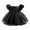 M105 Black, variant on Likimi Baby Infant Girls Halloween Dress Puff Sleeve Solid Color Crew Neck Dresses For Girls Party Casual Clothes Size 18-24 Months