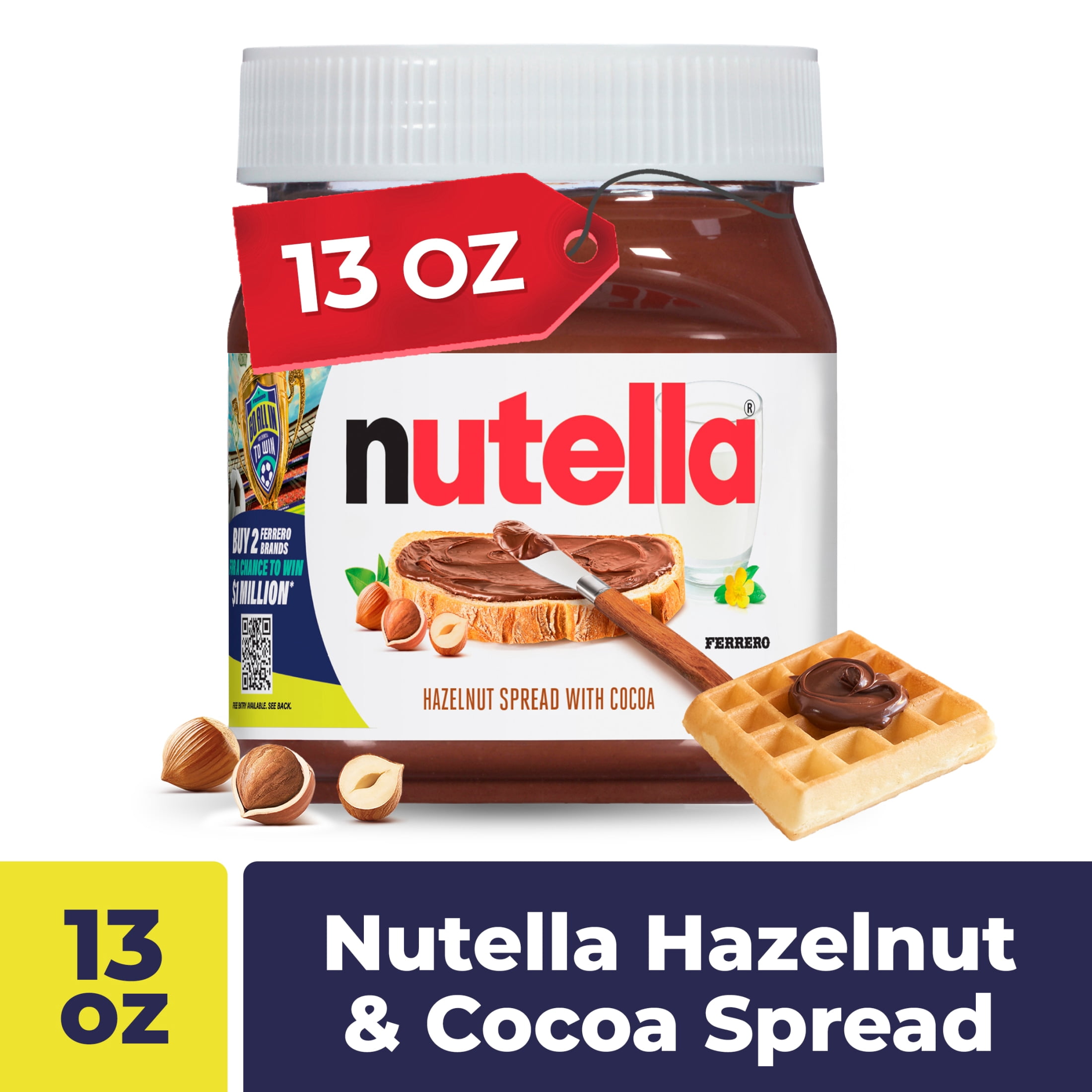 6 pack) Nutella & GO! Chocolate Hazelnut Spread with Cocoa +