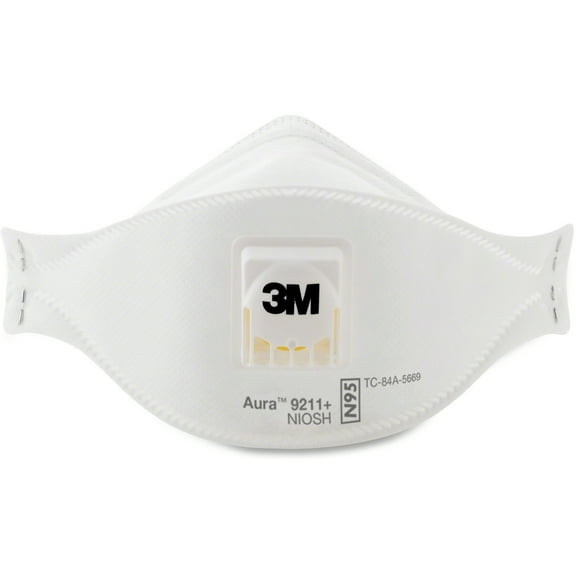 3M, MMM9211PLUS, Aura Particulate Respirator, 10 / Box, White