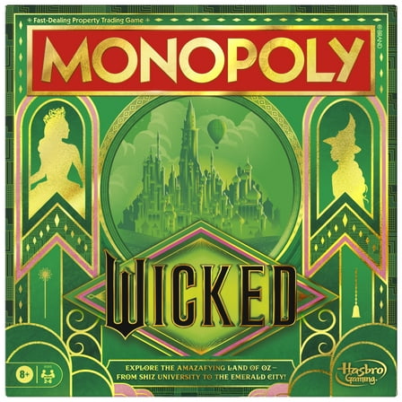 Monopoly Wicked Edition Board Game, Family Games for Kids, Teens, and Adults, Holiday Gifts for Kids, 8 and Up