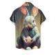 thumbnail image 5 of Blusa y camisa de manga corta con cuello vuelto para hombre, blusa informal de moda con cuello vuelto, blusa estampada de manga corta con botones, blusa de poliéster para hombre, 5 of 5