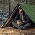 thumbnail image 4 of Arcturus XL Survival Tarp - Insulated Reflective Thermal Camping Tarp - 8.5 ft x 12 ft, Olive Green, 4 of 7