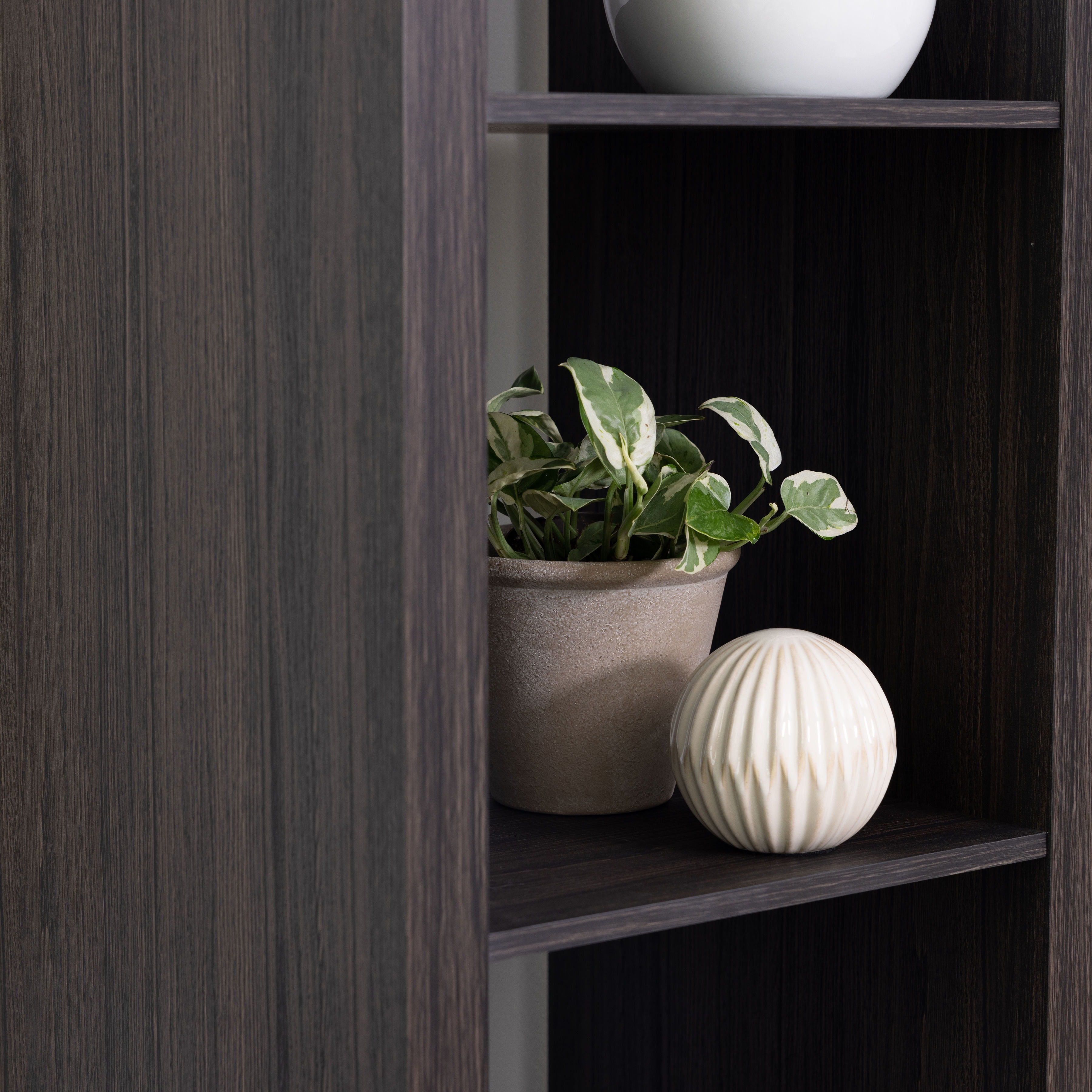 Better Homes & Gardens 4 Cube Vertical Storage Organizer, Tobacco Oak