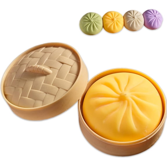 New Giant Dumpling Squishy,Jumbo Dumpling Squishy Large,Large Stress Relief Sensory Ball, Soft Squeeze Decompression Dough(1PCS)