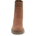 thumbnail image 4 of Steve Madden Hayle Taupe Suede Lug Heel Pull On Rounded Toe Fashion Ankle Boots (Taupe Suede, 8.5), 4 of 6
