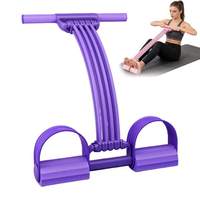 Pedal Resistance Band for Home GymAdjustable Elastic Pull Rope Exerciser for Abdomen and WaistMultifunction Sit Up Fitness Equipment for Leg StretchingPortable Strength Trainer