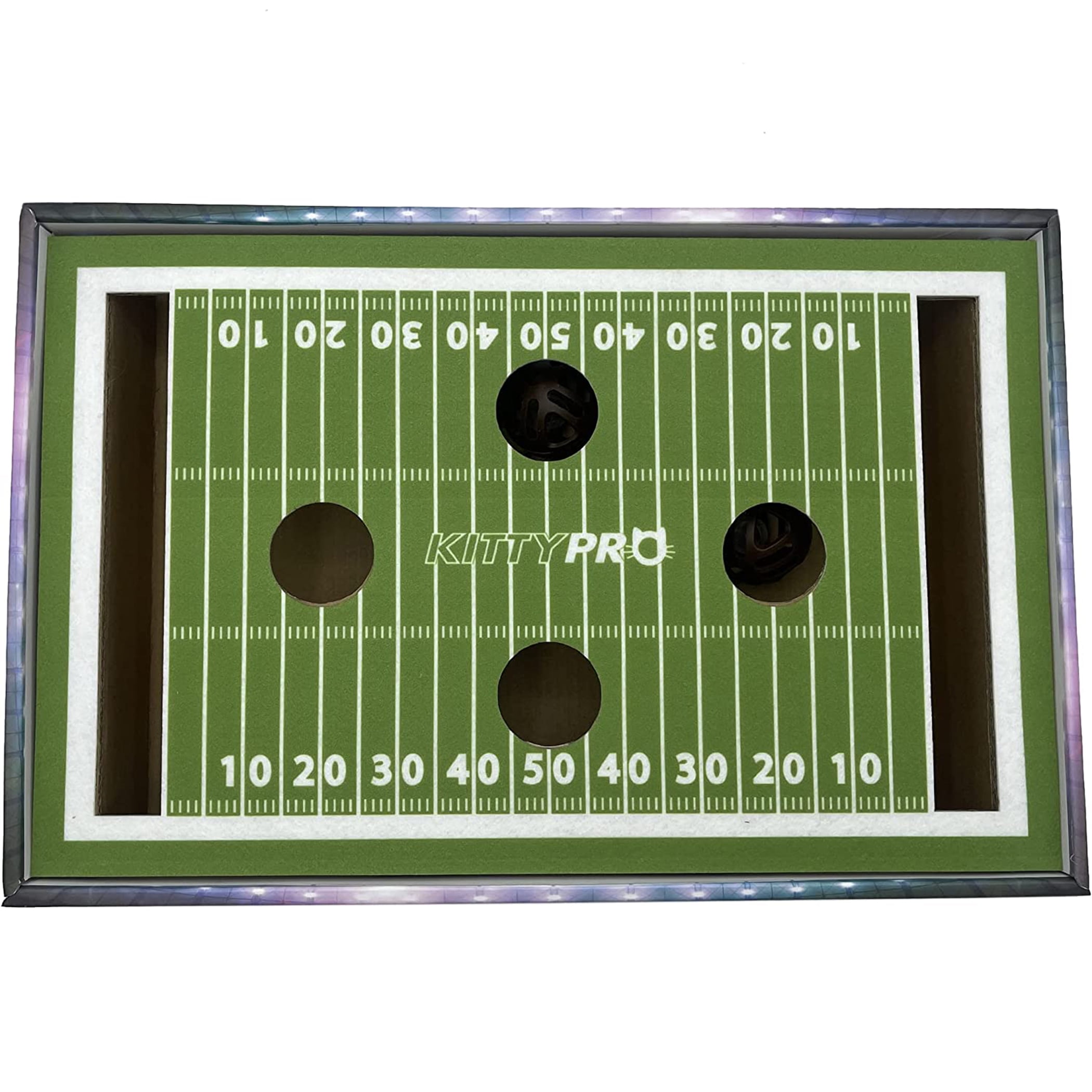 Pets First NCAA Cat Scratcher Box Football Field Designed Cat Scratcher & Lounge