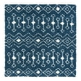 thumbnail image 5 of Unique Loom Moroccan Trellis Shag Collection Area Rug - Meknes (7' 10" Square Navy Blue/Ivory), 5 of 6