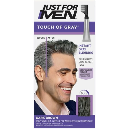 Just For Men Touch of Gray Hair Color  T-45 Dark Brown