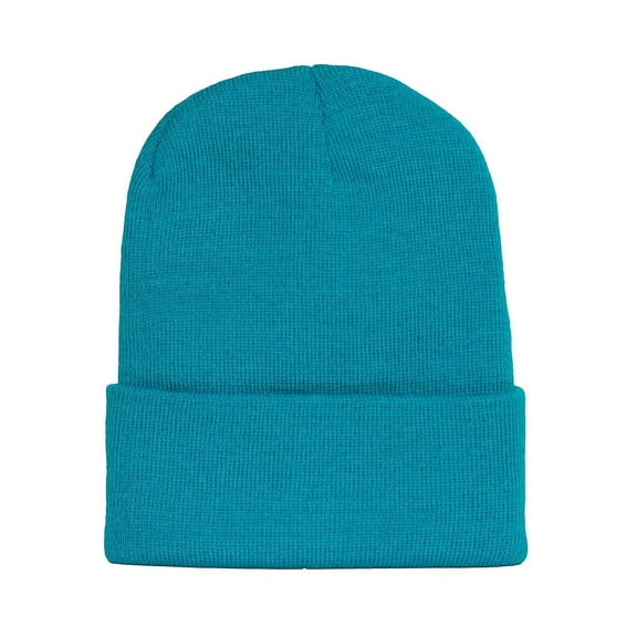 New Solid Winter Long Beanie - Turquoise 1pc
